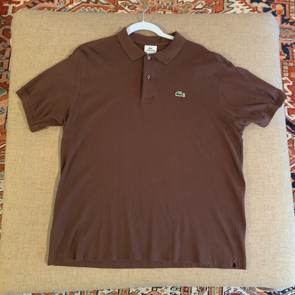 Men’s brown Lacoste shirt size 6 (Large)